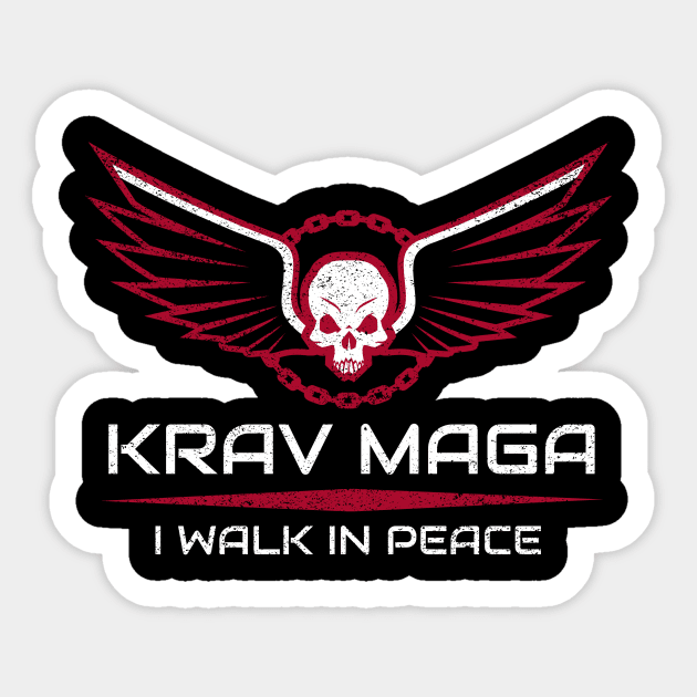 Krav Maga Everyone Speaks Pain Martial Arts Sticker by OldCamp